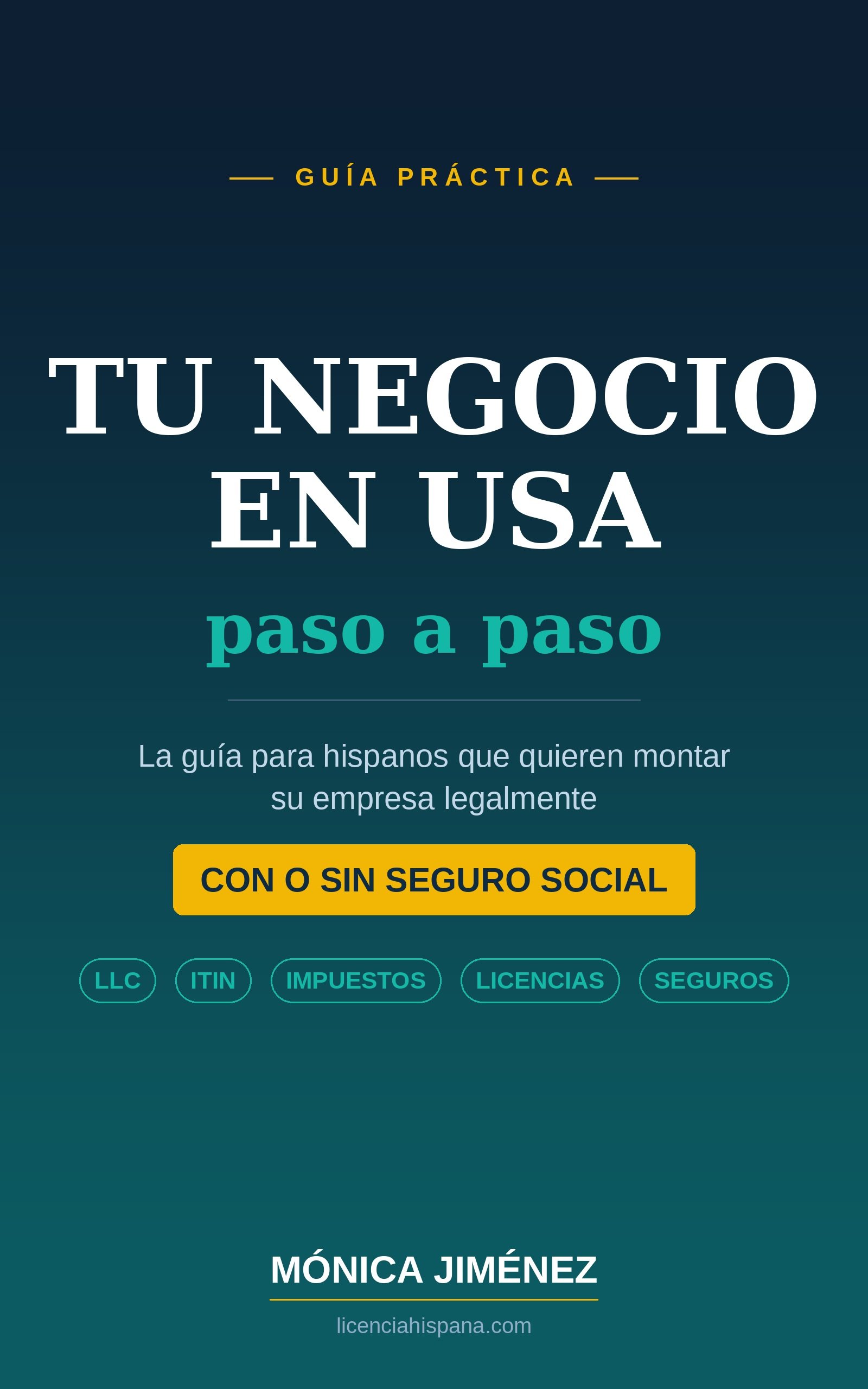 Portada del libro Tu negocio en USA, paso a paso, de Mónica Jiménez